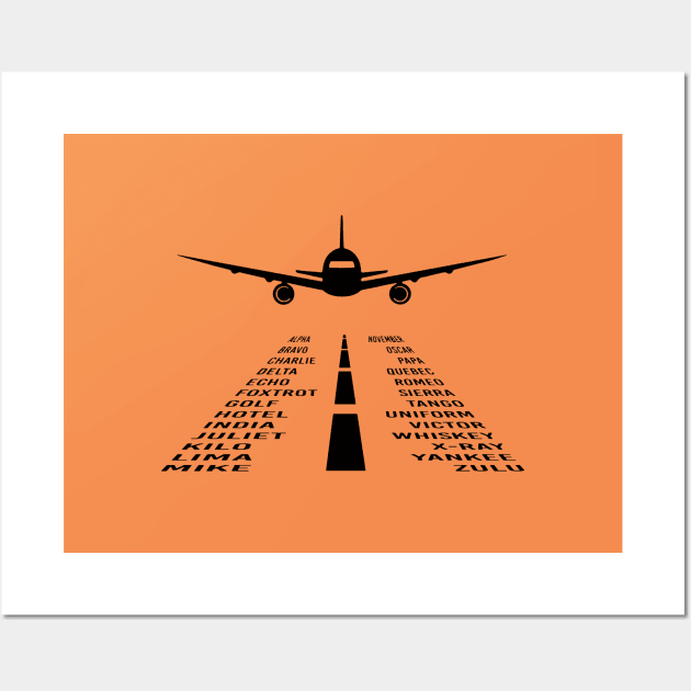 Pilot Phonetic Alphabet Merch Wall Art by rinaerwina